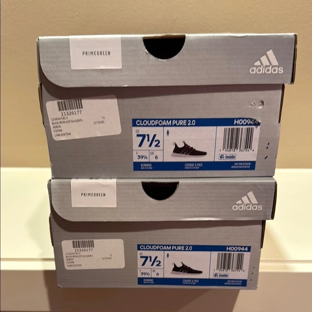 Adidas Cloudfoam Pure 2.0 Women’s Size 7.5 Running Black w/Hot Pink H00944-Z018 - Picture 15 of 16